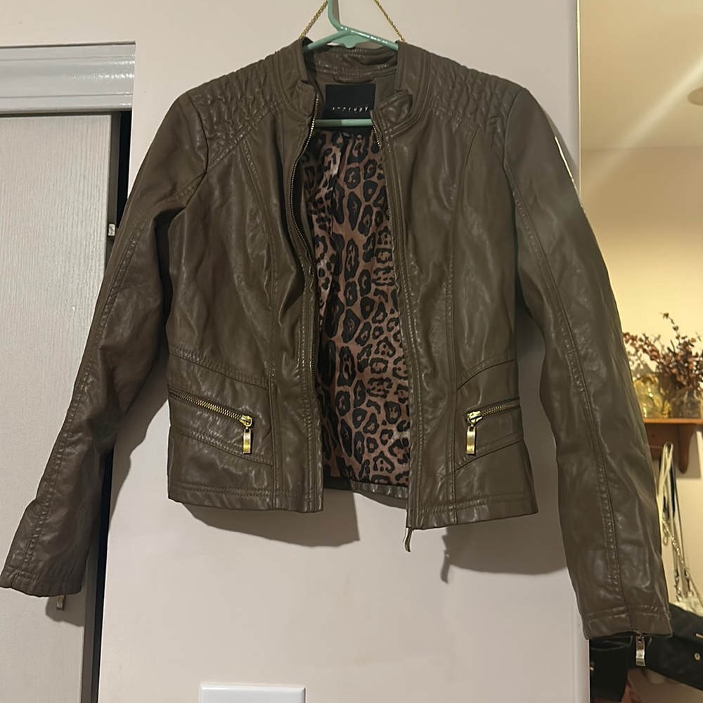 Vegan leather jacket
